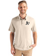 Athletics Mono Cutter & Buck Coastline Epic Comfort Recycled Mens Polo Wheat Front