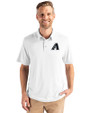 Arizona Diamondbacks Monochromatic Cutter & Buck Coastline Recycled Double Peached Mens Polo White Front