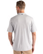 Milwaukee Brewers Mono Cutter & Buck Coastline Epic Comfort Recycled Mens Polo CONCRETE Back