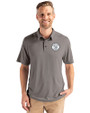 Milwaukee Brewers Mono Cutter & Buck Coastline Epic Comfort Recycled Mens Polo Elemental Grey Front