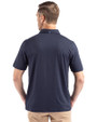 Milwaukee Brewers Mono Cutter & Buck Coastline Epic Comfort Recycled Mens Polo Navy Blue Back