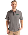 New York Jets Cutter & Buck Coastline Epic Comfort Recycled Mens Polo Elemental Grey Front