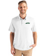 New York Jets Cutter & Buck Coastline Epic Comfort Recycled Mens Polo White Front