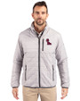 Ole Miss Rebels Cutter & Buck Rainier PrimaLoft® Mens Eco Insulated Full Zip Puffer Jacket Polished Medium Gray Front