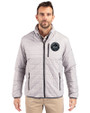New York Mets Mono Cutter & Buck Rainier PrimaLoft®  Mens Big and Tall Eco Insulated Puffer Jacket Polished Medium Gray Front