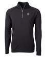 Seattle Mariners Mono Cutter & Buck Adapt Eco Knit Stretch Recycled Mens Big and Tall Quarter Zip Pullover BL_MANN_HG 1