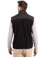 Los Angeles Angels Mono Cutter & Buck Cascade Eco Fleece Mens Vest Black Back