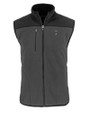 South Florida Bulls Swinging Rocky Cutter & Buck Cascade Eco Fleece Mens Vest Elemental Grey/Black Mannequin