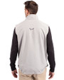 Baltimore Orioles Mono Cutter & Buck Charter Eco Full-Zip Mens Big & Tall Vest Polished Medium Gray Back