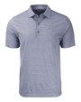 Los Angeles Angels Mono Cutter & Buck Forge Eco Heather Stripe Stretch Recycled Mens Big & Tall Polo NVH_MANN_HG 1