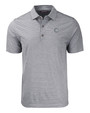 Chicago Cubs Mono Cutter & Buck Forge Eco Heather Stripe Stretch Recycled Mens Big & Tall Polo BLH_MANN_HG 1