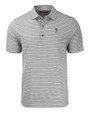South Florida Bulls Swinging Rocky Cutter & Buck Forge Recycled Heather Stripe Four-Way Stretch Mens Big & Tall Polo Elemental Grey Heather Mannequin