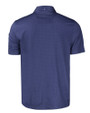 Milwaukee Brewers Mono Cutter & Buck Pike Eco Tonal Geo Print Stretch Recycled Mens Big & Tall Polo Navy Blue Mannequin Back