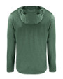 South Florida Bulls Swinging Rocky Cutter & Buck Coastline Epic Comfort Recycled Mens Hooded Shirt Hunter Green Mannequin Back
