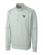 Iowa Cubs Clique Helsa Performance Mens Half Zip Pullover Sweatshirt Light Grey Mannequin