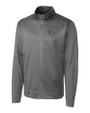 Gwinnett Stripers Clique Helsa Performance Mens Half Zip Pullover Sweatshirt Titan Mannequin