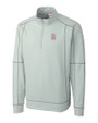 Birmingham Barons Clique Helsa Performance Mens Half Zip Pullover Sweatshirt Light Grey Mannequin