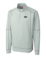 Rocket City Trash Pandas Clique Helsa Performance Mens Half Zip Pullover Sweatshirt Light Grey Mannequin