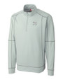 Richmond Flying Squirrels Clique Helsa Performance Knit Mens Half Zip Light Grey Mannequin