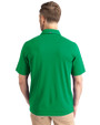 North Texas Mean Green Cutter & Buck Virtue Eco Pique Recycled Mens Polo Kelly Green Back