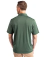 North Texas Mean Green Cutter & Buck Forge Eco Stretch Recycled Mens Polo Dark Hunter Heather Back