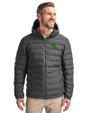 North Texas Mean Green Cutter & Buck Mission Ridge Repreve® Eco Insulated Mens Puffer Jacket Elemental Grey Front