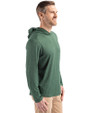 North Texas Mean Green Cutter & Buck Coastline Epic Comfort Recycled Mens Hooded Shirt Hunter Green Side