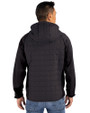 North Texas Mean Green Cutter & Buck Rainier Primaloft Mens Eco Full Zip Hybrid Jacket Black Back