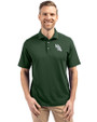 North Texas Mean Green Cutter & Buck Virtue Eco Pique Recycled Mens Big and Tall Polo Hunter Green Front