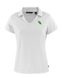 North Texas Mean Green Cutter & Buck Daybreak Eco Recycled Womens V-neck Polo White Mannequin