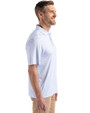 Carolina Panthers Historic Cutter & Buck Pike Eco Diamond Dot Print Recycled Mens Big & Tall Polo Atlas Light Blue Side