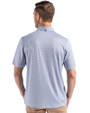 Los Angeles Chargers Mono Cutter & Buck Pike Eco Diamond Dot Print Recycled Mens Big & Tall Polo Navy Blue Back