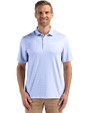 New Orleans Saints Monochromatic Cutter & Buck Pike Recycled Diamond Dot Print Mens Polo Hyacinth Front