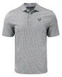 Chicago Bears Monochromatic Cutter & Buck Pike Recycled Diamond Dot Print Mens Polo Black Mannequin