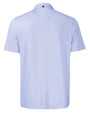 Chicago Bears Monochromatic Cutter & Buck Pike Recycled Diamond Dot Print Mens Polo Hyacinth Mannequin Back