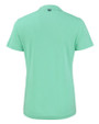 Los Angeles Chargers Mono Cutter & Buck Forge Eco Heathered Stretch Womens Blade Top Fresh Mint Heather Mannequin Back