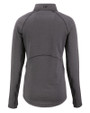 Chicago Bears Mono Cutter & Buck Peshastin Fleece Recycled Womens Half Zip Pullover Black Heather Mannequin Back