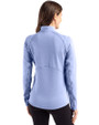 Seattle Seahawks Monochromatic Cutter & Buck Peshastin Recycled Grid Fleece Womens Half Zip Pullover Hyacinth Heather Back