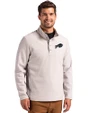 Buffalo Bills Mono Cutter & Buck Hunts Point Eco Textured Fleece Recycled Mens Snap Pullover Polished Medium Gray Front