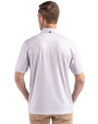 Green Bay Packers Historic Cutter & Buck Pike Eco Flora Print Recycled Mens Polo Polished Medium Gray Back