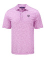 Chicago Bears Mono Cutter & Buck Pike Eco Flora Print Recycled Mens Polo Gelato Fuchsia Mannequin