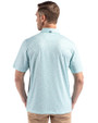 New England Patriots Mono Cutter & Buck Pike Eco Flora Print Recycled Mens Polo Fresh Mint Back