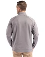 Tampa Bay Buccaneers Historic Cutter & Buck Peshastin Fleece Recycled Mens Half Zip Pullover Elemental Grey Heather Back