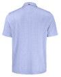 Chicago Bears Monochromatic Cutter & Buck Pike Recycled Shadow Check Print Mens Polo Hyacinth Mannequin Back