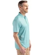 Seattle Seahawks Mono Cutter & Buck Pike Eco Shadow Check Print Recycled Mens Polo Fresh Mint Side