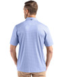 Tampa Bay Buccaneers Monochromatic Cutter & Buck Pike Recycled Shadow Check Print Mens Polo Hyacinth Back