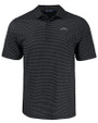 Los Angeles Chargers Mono Cutter & Buck Pike Eco Shadow Check Print Recycled Mens Polo Black Mannequin