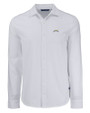 Los Angeles Chargers Cutter & Buck Advantage Tri-Blend Eco Soft Pique Long Sleeve Knitted Mens Button Up White Mannequin