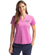 Tampa Bay Rays Mono Cutter & Buck Forge Eco Heathered Stretch Womens Blade Top Gelato Heather Front