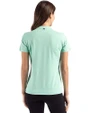 Los Angeles Angels Mono Cutter & Buck Forge Eco Heathered Stretch Womens Blade Top Fresh Mint Heather Back